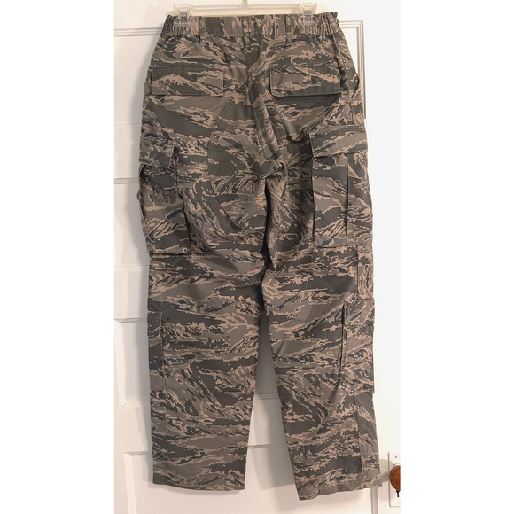 Camo Pants Mens 30R Tiger Stripe Cargo Ripstop BDU Tactical Military Fatigues - Picture 5 of 14
